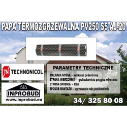 MIDA Technoelast PV S5b czerwona papa zgrzewalna nawierzchniowa (5 m2)